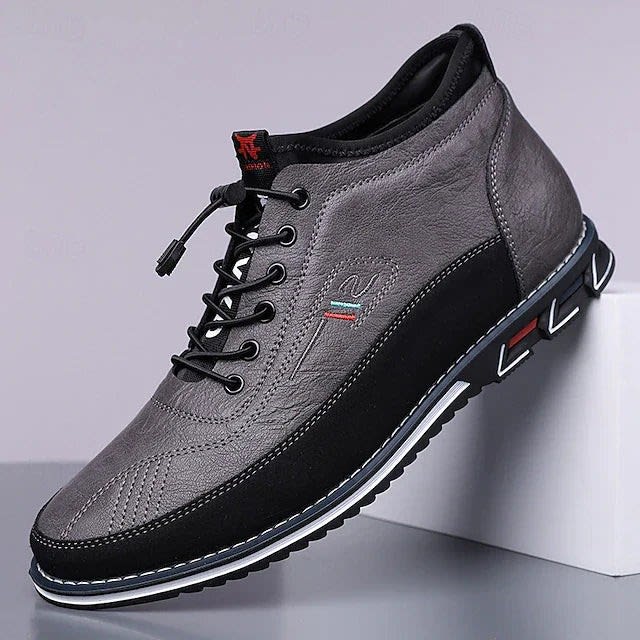 Wallace Leather Lace Up Sneakers_3