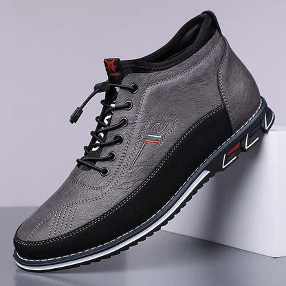 Wallace Leather Lace Up Sneakers_3