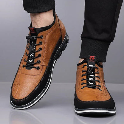 Wallace Leather Lace Up Sneakers_5