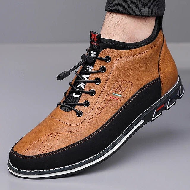 Wallace Leather Lace Up Sneakers_6