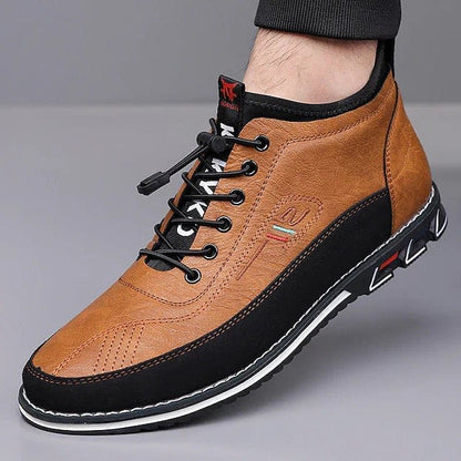 Wallace Leather Lace Up Sneakers_6