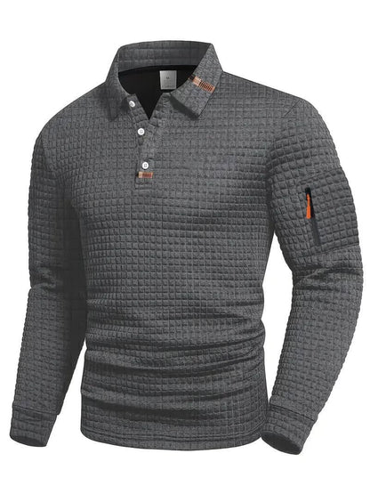 Jonas Zip Pocket Long Sleeve Polo_2
