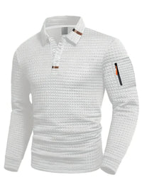 Jonas Zip Pocket Long Sleeve Polo