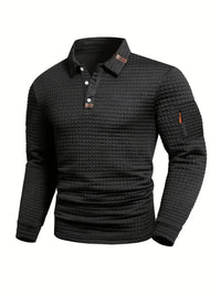 Jonas Zip Pocket Long Sleeve Polo