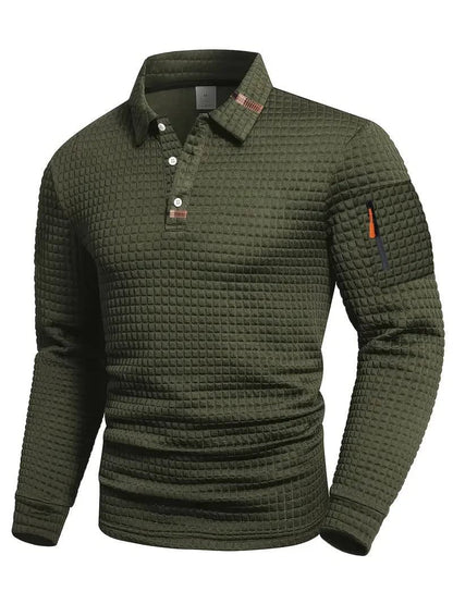 Jonas Zip Pocket Long Sleeve Polo_5