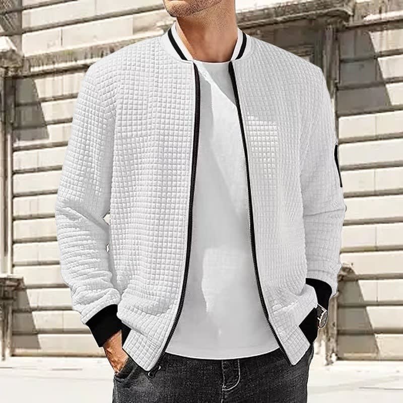 Fielding Waffle Knit Bomber Jacket