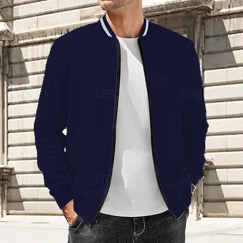 Fielding Waffle Knit Bomber Jacket