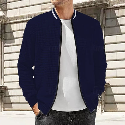 Fielding Waffle Knit Bomber Jacket_2