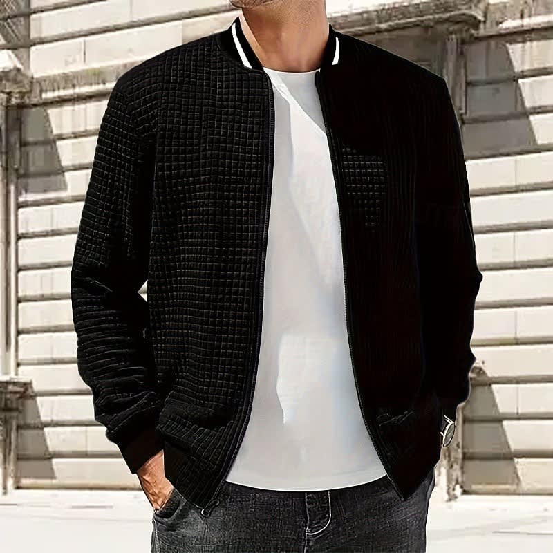 Fielding Waffle Knit Bomber Jacket