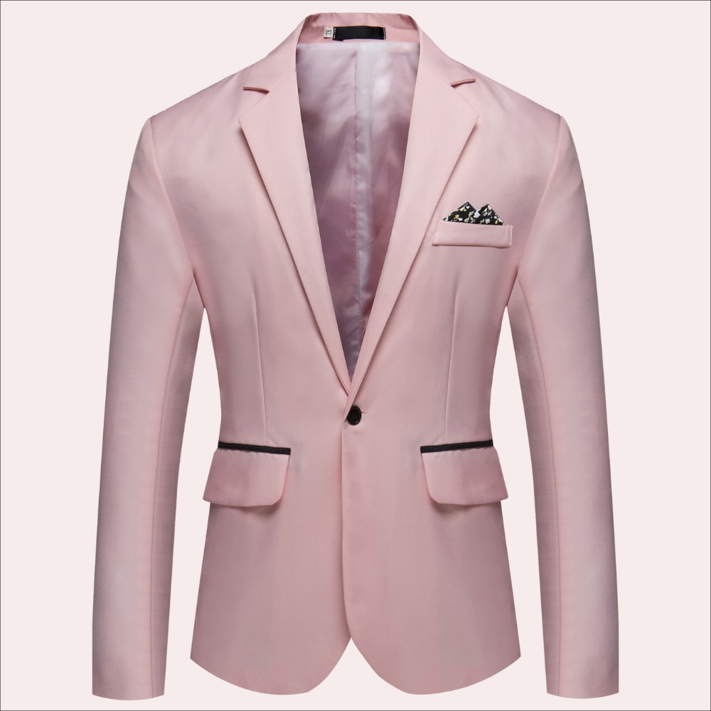 Antoine Satin Finish Single Breasted Blazer