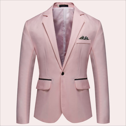 Antoine Satin Finish Single Breasted Blazer_3