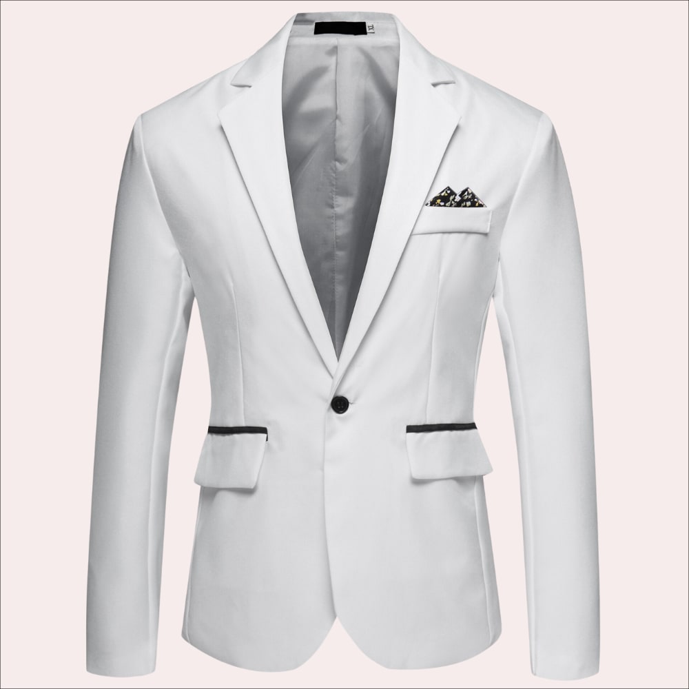 Antoine Satin Finish Single Breasted Blazer