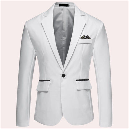 Antoine Satin Finish Single Breasted Blazer_6