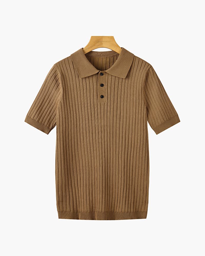 Desmond Ribbed Knit Polo Shirt_10