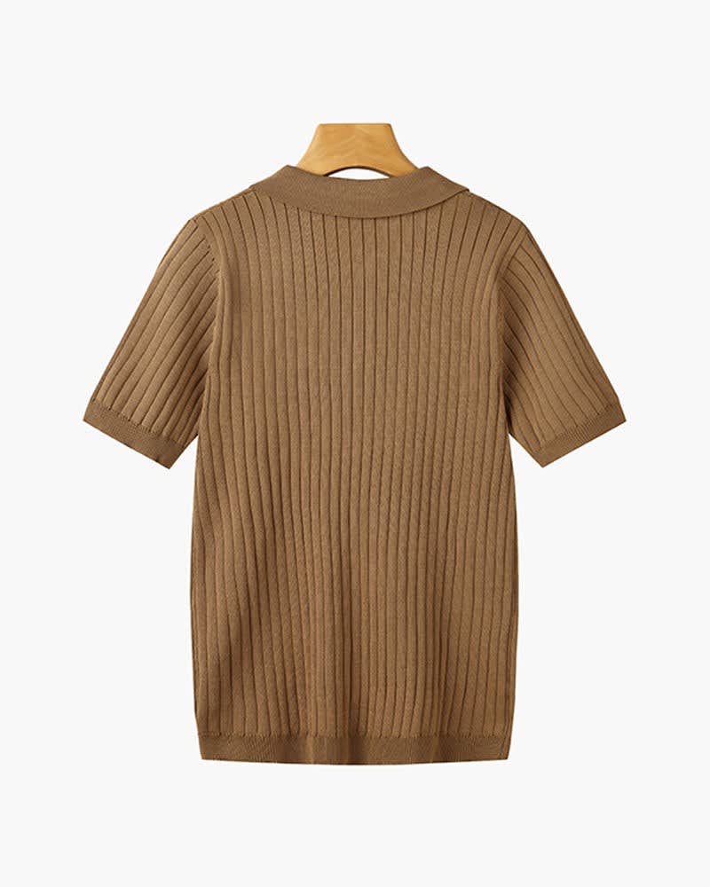 Desmond Ribbed Knit Polo Shirt_12