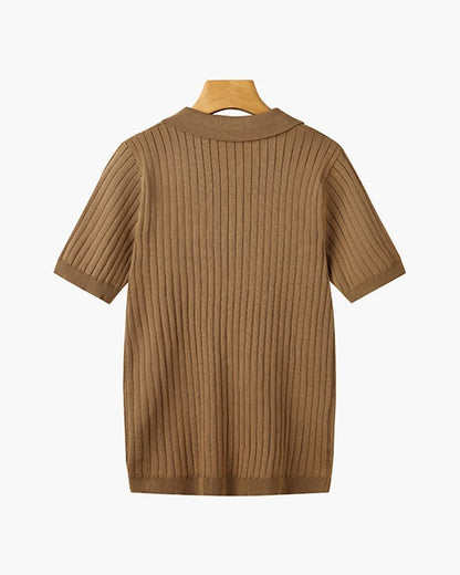 Desmond Ribbed Knit Polo Shirt_12
