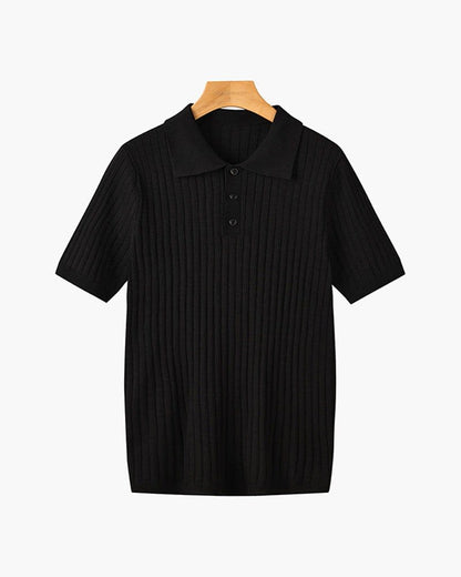 Desmond Ribbed Knit Polo Shirt_16