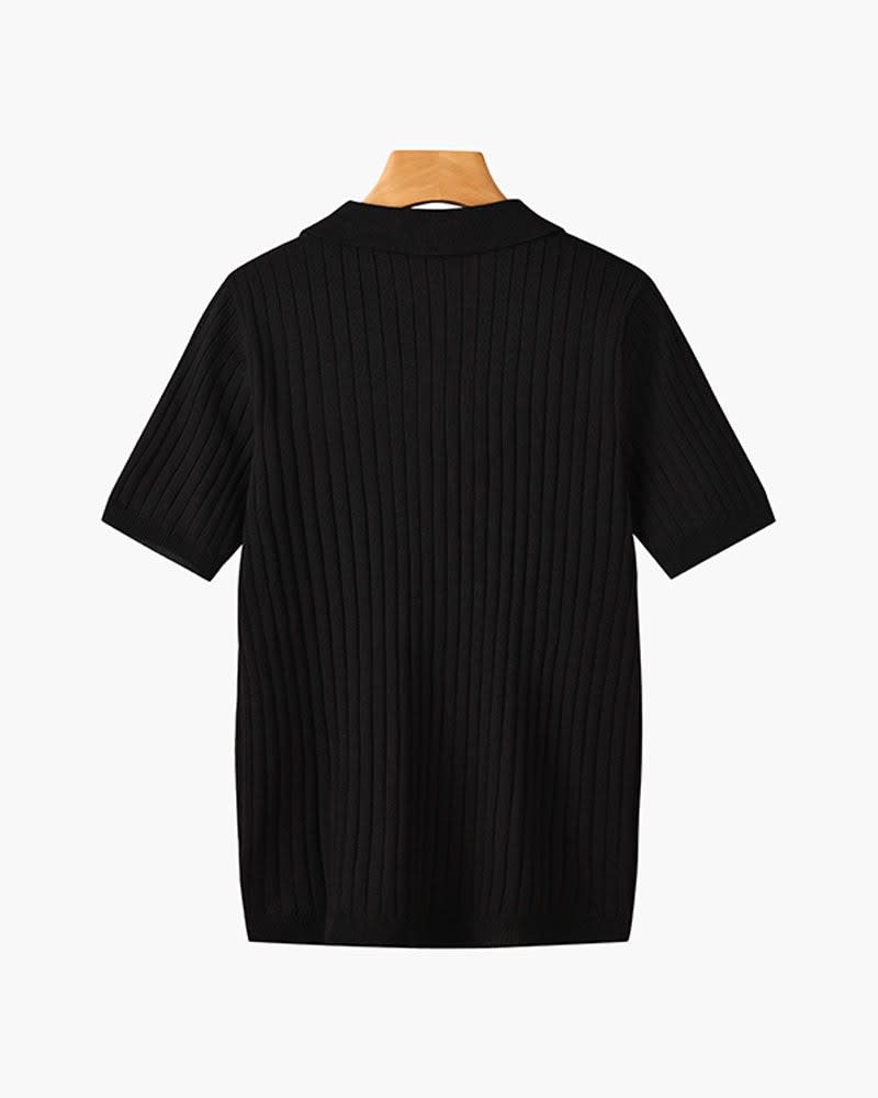 Desmond Ribbed Knit Polo Shirt_17