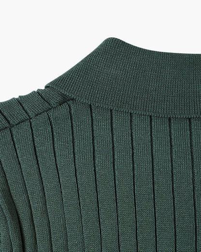 Desmond Ribbed Knit Polo Shirt_8