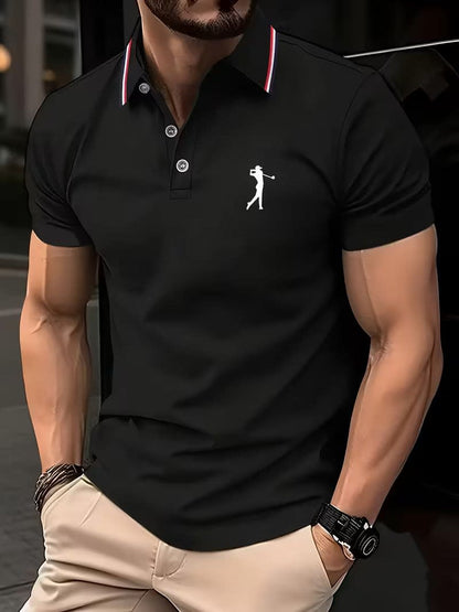 Henry Striped Collar Golf Polo_10