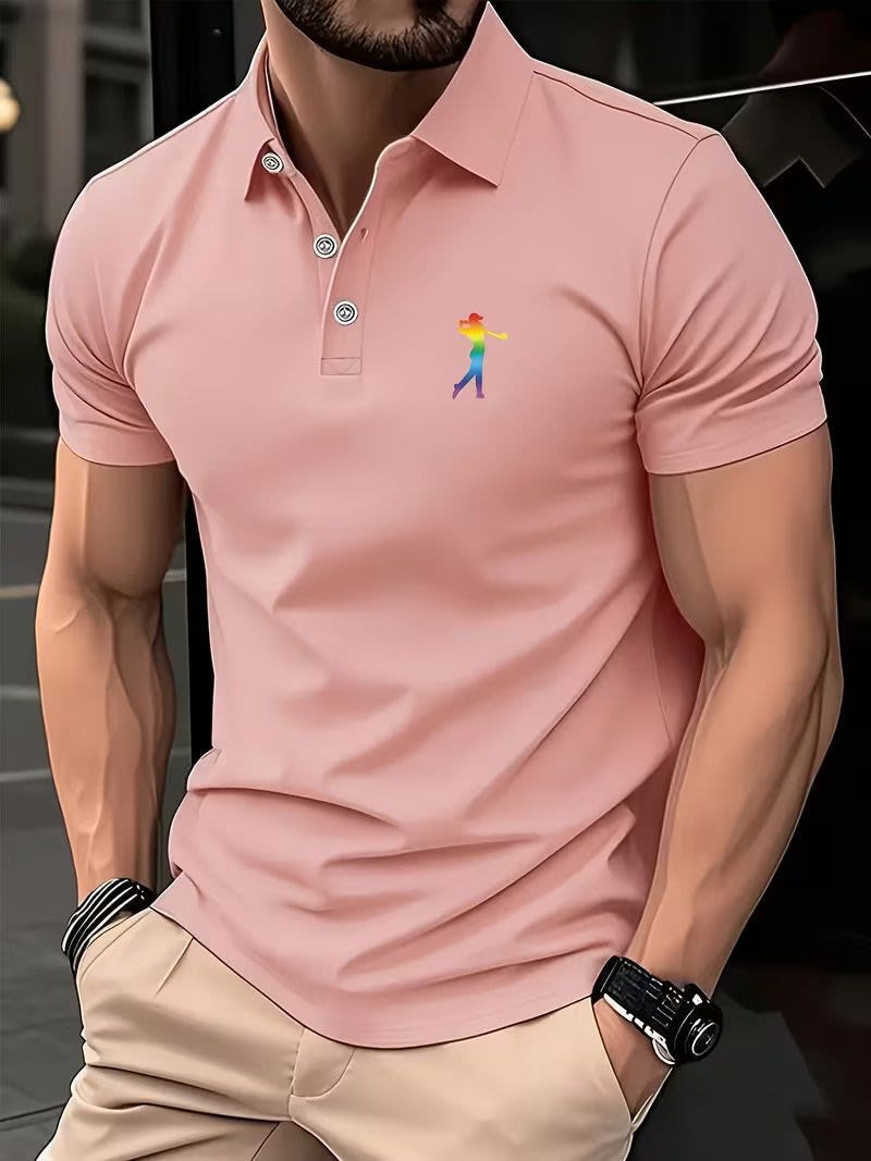 Henry Striped Collar Golf Polo_12