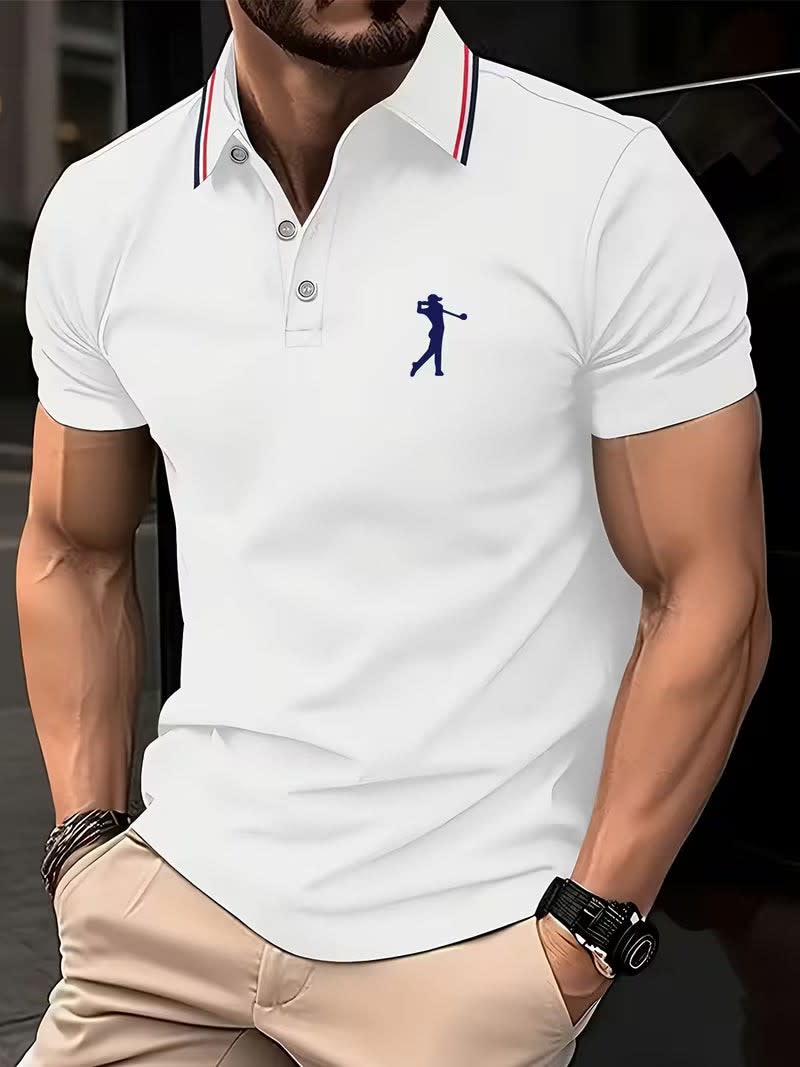 Henry Striped Collar Golf Polo_13