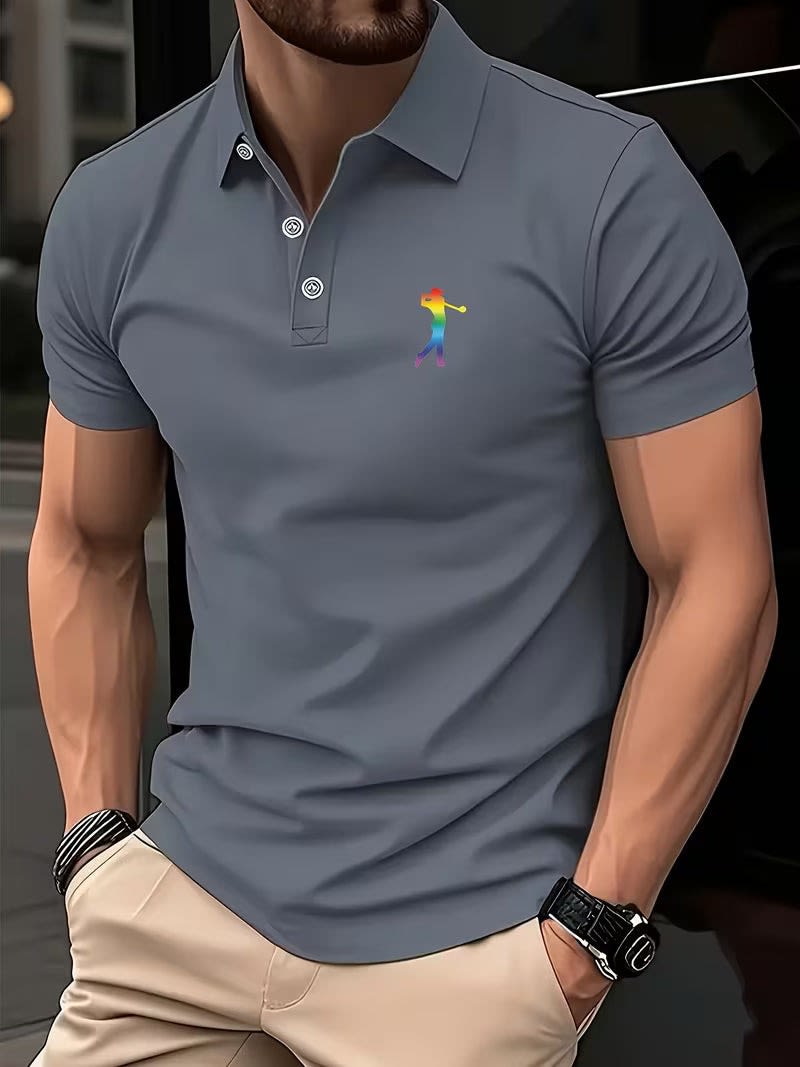 Henry Striped Collar Golf Polo_15