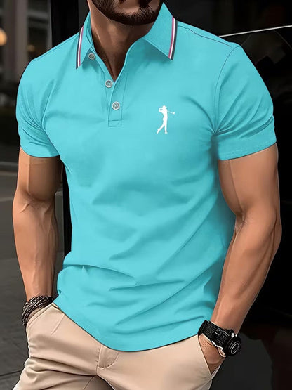Henry Striped Collar Golf Polo_2