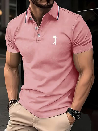 Henry Striped Collar Golf Polo_3