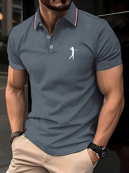 Henry Striped Collar Golf Polo_6