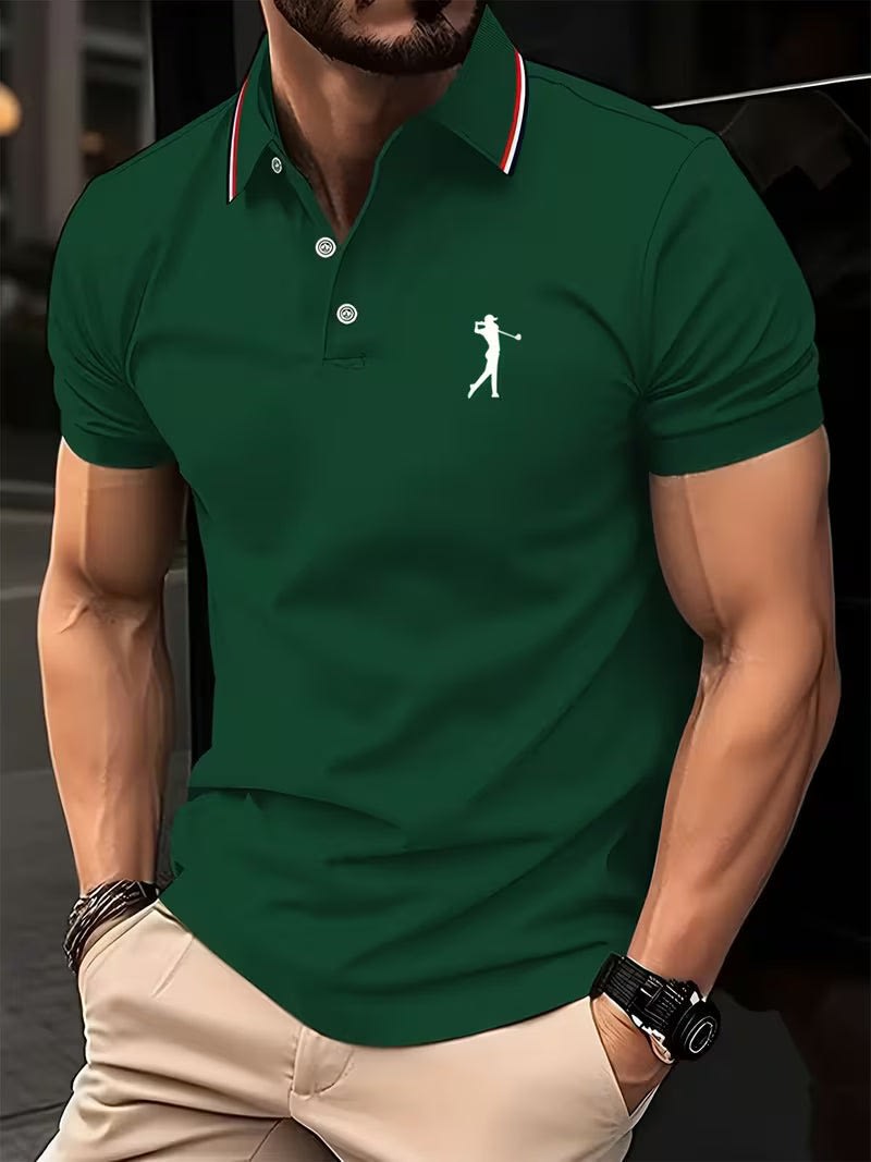 Henry Striped Collar Golf Polo_9