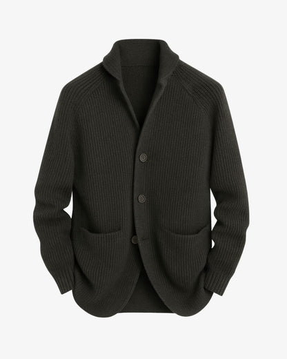 Conrad Ribbed Knit Button Front Cardigan_1