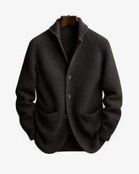 Conrad Ribbed Knit Button Front Cardigan