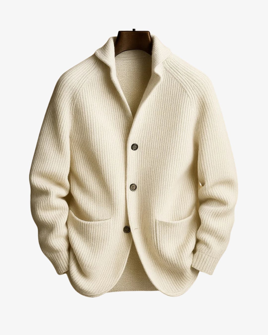 Conrad Ribbed Knit Button Front Cardigan