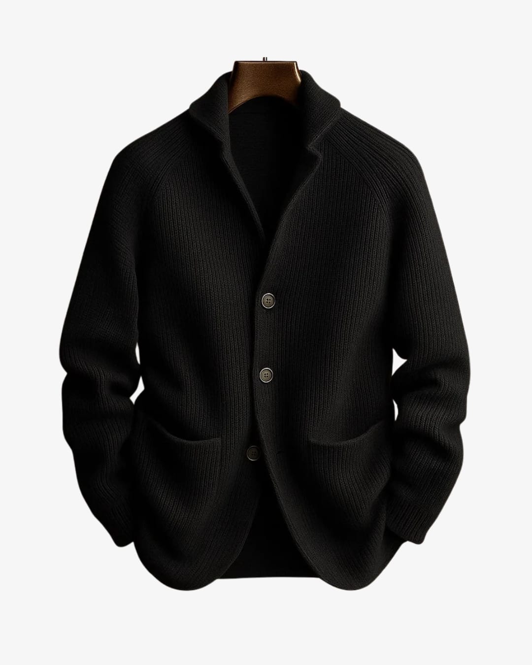 Conrad Ribbed Knit Button Front Cardigan