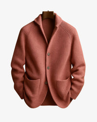Conrad Ribbed Knit Button Front Cardigan