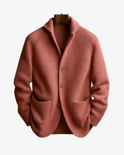 Conrad Ribbed Knit Button Front Cardigan_7