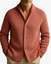 Conrad Ribbed Knit Button Front Cardigan