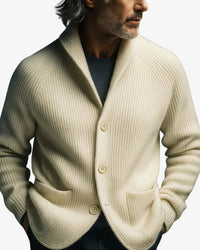 Conrad Ribbed Knit Button Front Cardigan