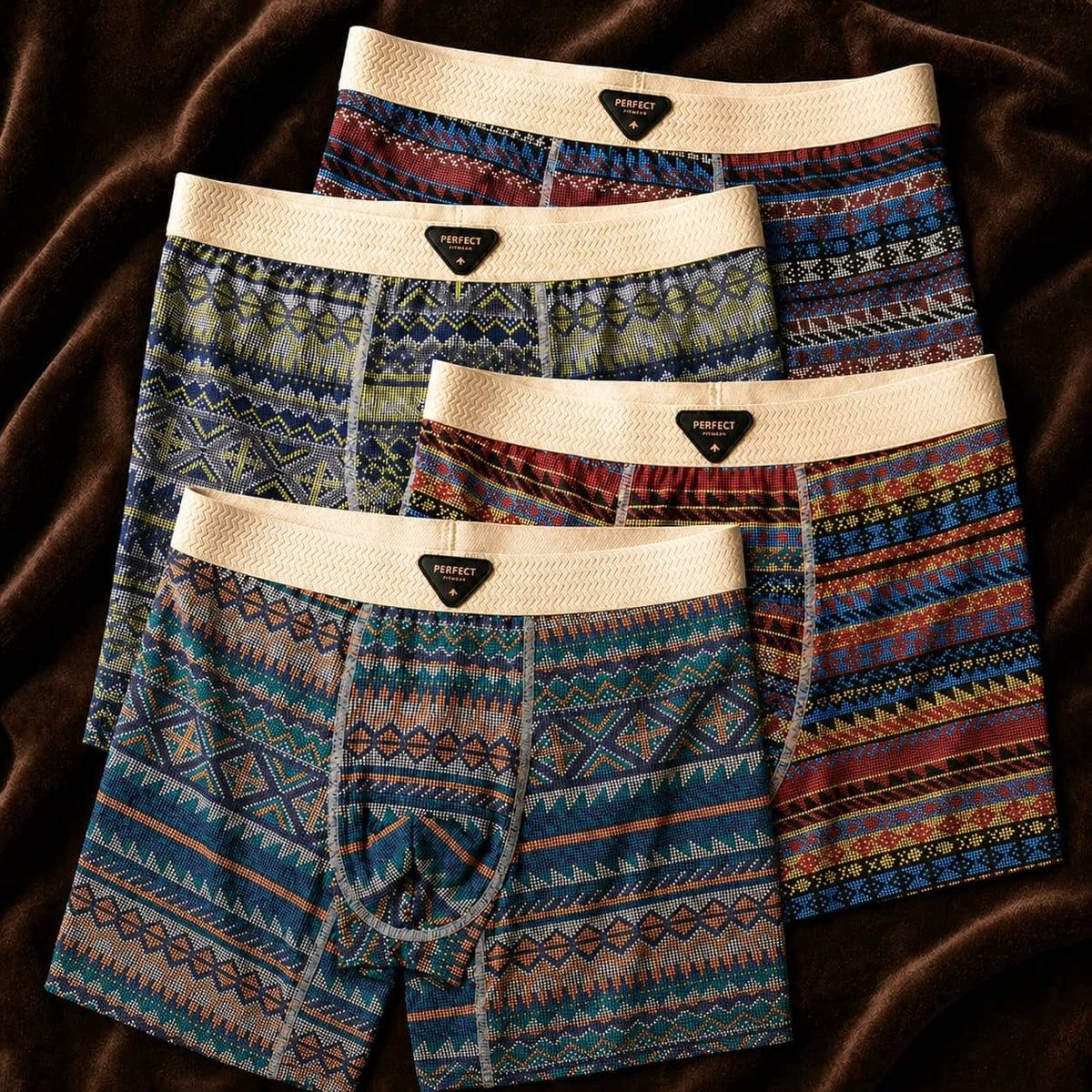 Adam Printed Long Leg Boxer Briefs Multipack_1