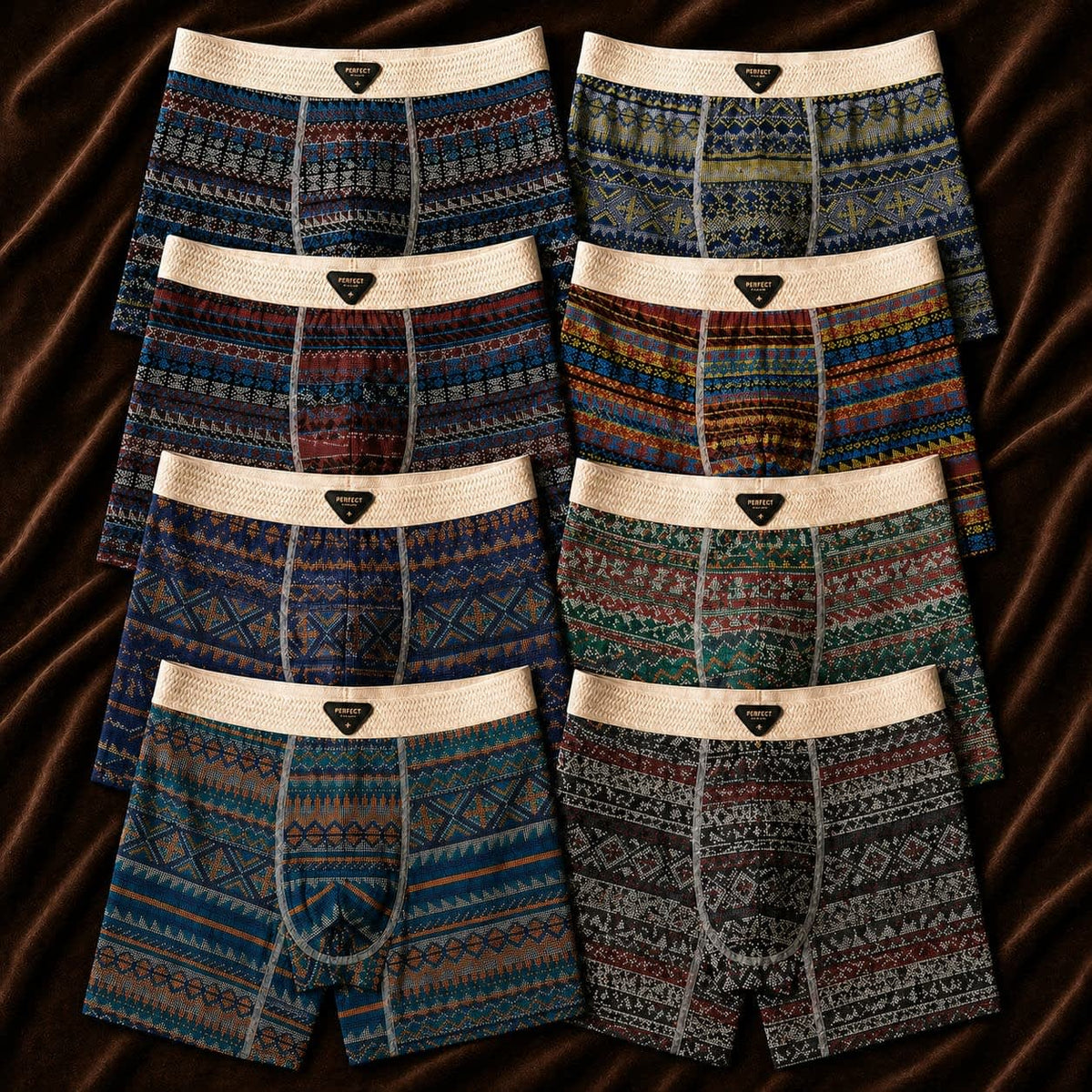 Adam Printed Long Leg Boxer Briefs Multipack