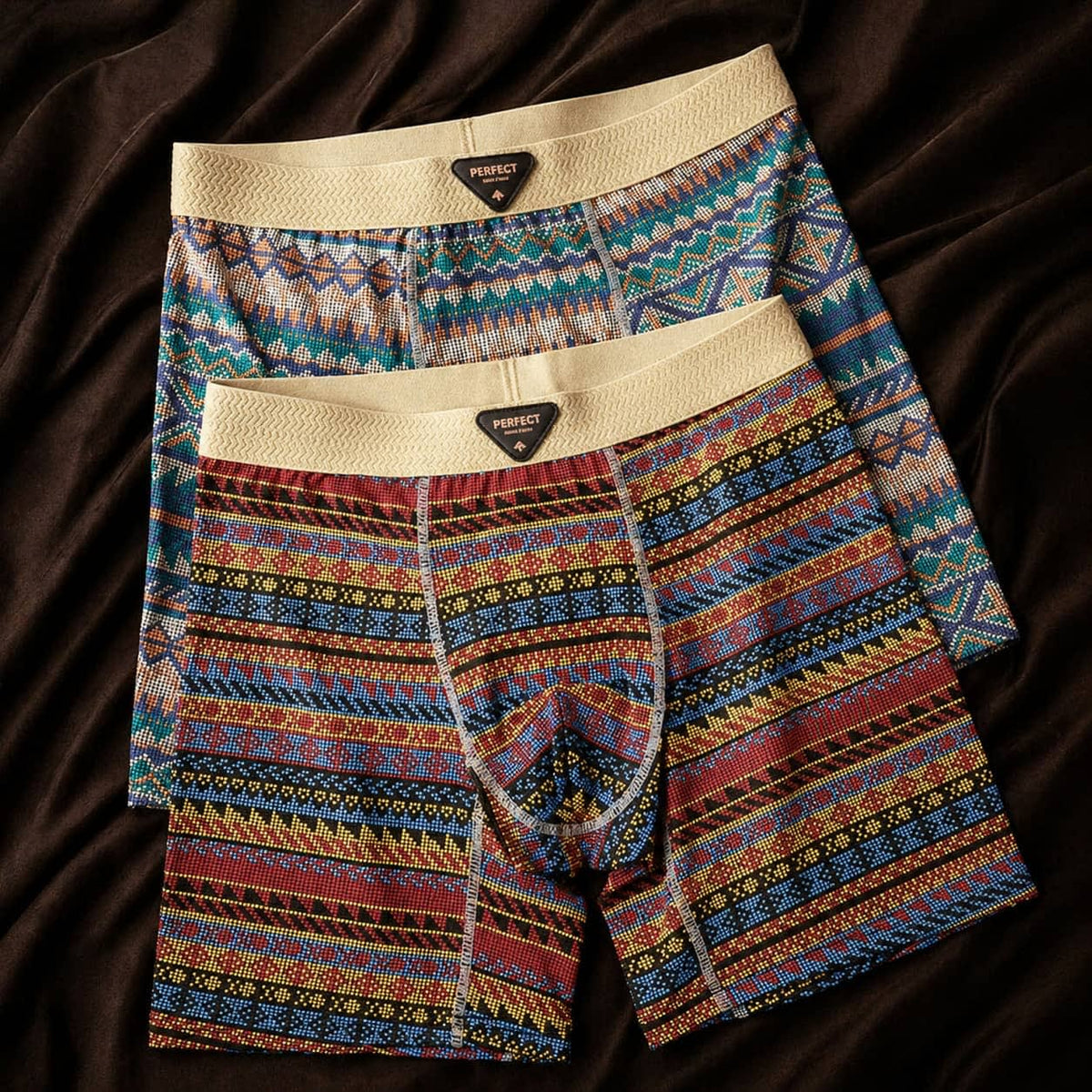 Adam Printed Long Leg Boxer Briefs Multipack