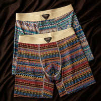 Adam Printed Long Leg Boxer Briefs Multipack
