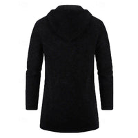 Galloway Flecked Knit Longline Hooded Coat