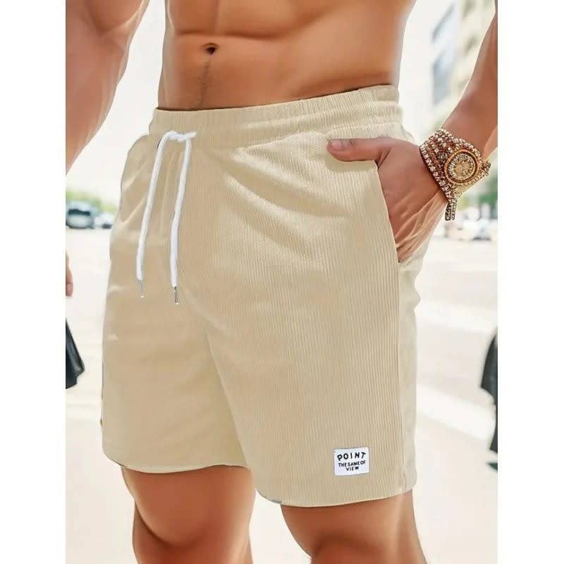 Booker Fine Ribbed Elastic Waist Shorts_6