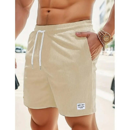 Booker Fine Ribbed Elastic Waist Shorts_6