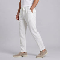 Myles Linen Blend Drawstring Trousers