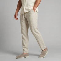 Myles Linen Blend Drawstring Trousers