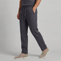 Myles Linen Blend Drawstring Trousers