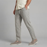 Myles Linen Blend Drawstring Trousers